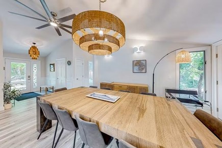 Bourne Cape Cod vacation rental - Large dining area for group meals, games, and dinners