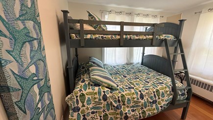 Orleans, Close to Bakers Pond & Skaket Cape Cod vacation rental - 1st Floor Bedroom has Bunk w/Double on bottom and twin on top