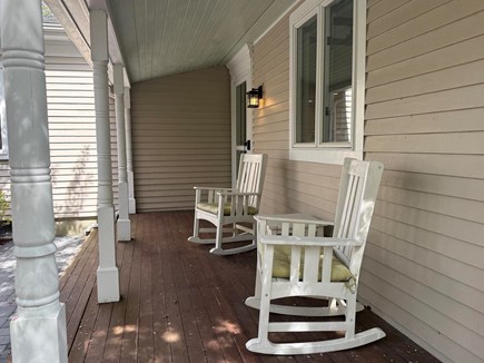 Orleans, Close to Bakers Pond & Skaket Cape Cod vacation rental - Farmers Porch with Rocking Chairs