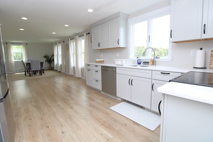 Wellfleet Cape Cod vacation rental - Kitchen with Dining in Background, All Marsh View