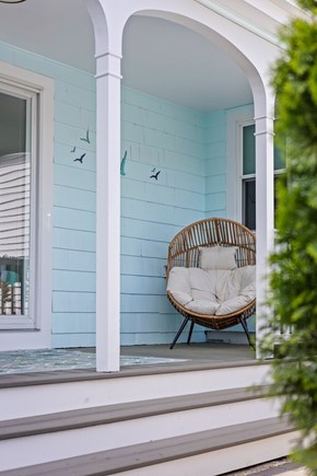 Hyannis Cape Cod vacation rental - Cozy nook on backyard porch