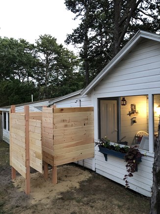 Outer Cape / Wellfleet Cape Cod vacation rental - Private outdoor shower enclosure.