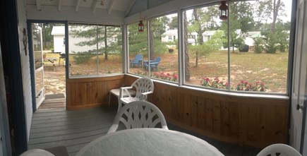 Outer Cape / Wellfleet Cape Cod vacation rental - Bright screened porch overlooking the yard.