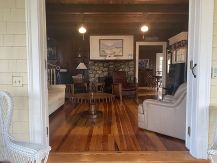 Falmouth, Megansett Cape Cod vacation rental - Family Room looking from the front porch