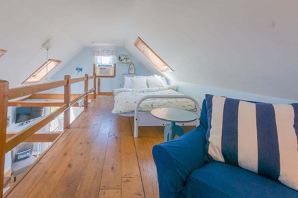 East Sandwich Cape Cod vacation rental - Loft area with futon, seating area and AC.