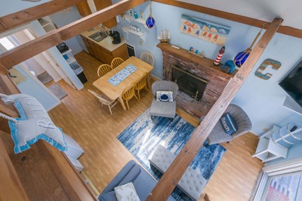 East Sandwich Cape Cod vacation rental - View of the main floor from the loft.