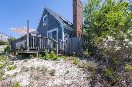 East Sandwich Cape Cod vacation rental - Outside shower and deck.