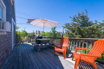 East Sandwich Cape Cod vacation rental - Deck with seating and a grill available to guests.