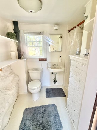 Woods Hole Cape Cod vacation rental - Shower while hearing the waves
