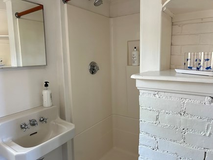 Falmouth Cape Cod vacation rental - Shower while hearing the waves