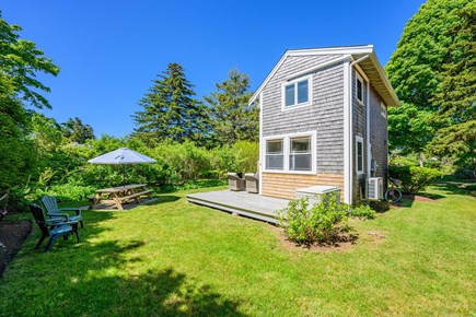 Chatham Cape Cod vacation rental - Backyard picnic table and chairs