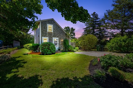 Chatham Cape Cod vacation rental - Evening photos of the property showcasing the home beautifully lit at dusk