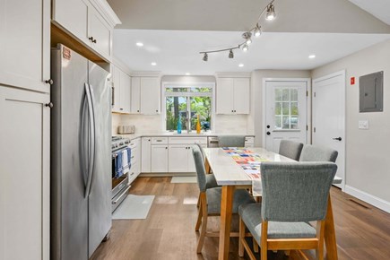 Mashpee Cape Cod vacation rental - Kitchen featuring stainless steel appliances and a practical layout designed for easy meal preparation.