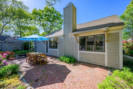 Mashpee Cape Cod vacation rental - Patio surrounded by peaceful garden views.
