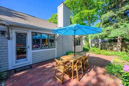Mashpee Cape Cod vacation rental - Relax on the patio surrounded by beautiful garden views