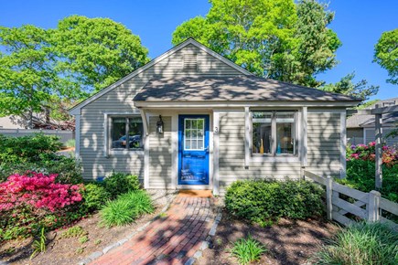 Mashpee Cape Cod vacation rental - The welcoming front entrance to Salt & Garden Cottage