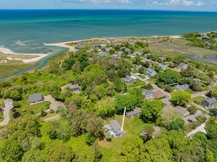 Brewster Cape Cod vacation rental - Aerial view of the property and surrounding neighborhood