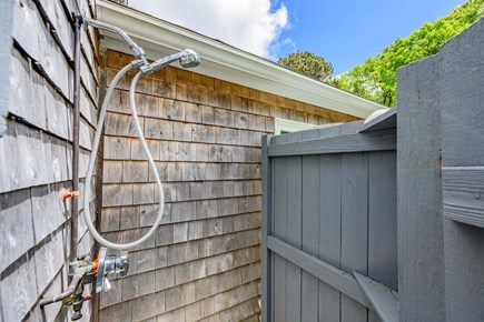 Brewster Cape Cod vacation rental - Enclosed outdoor shower providing a private and convenient space to rinse off after the beach