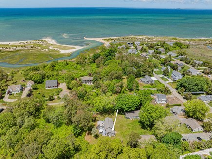 Brewster Cape Cod vacation rental - Aerial view of the property and nearby water