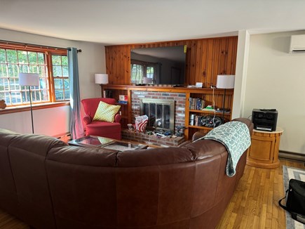 Dennis Port Cape Cod vacation rental - Large living room and big screen smart tv