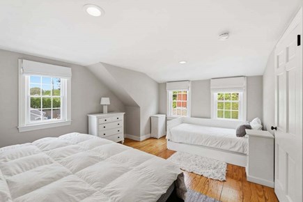 West Harwich Cape Cod vacation rental - Upstairs bedroom with a King and a twin with pull out trundle