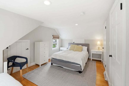 West Harwich Cape Cod vacation rental - Queen bedroom upstairs with a twin plus trundle