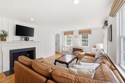 West Harwich Cape Cod vacation rental - Living room with cozy sectional
