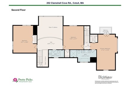 Cotuit Cape Cod vacation rental - Second Level Floor Plans
