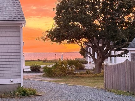 West Yarmouth Cape Cod vacation rental - Lewis Bay from the Deck + Living Room