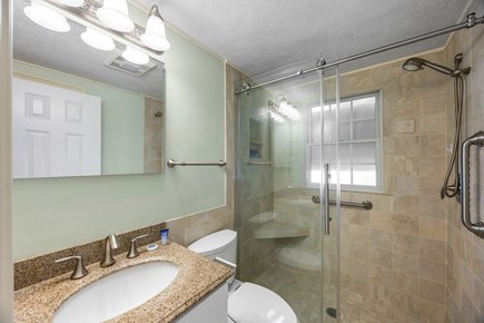 Dennis Cape Cod vacation rental - Downstairs full bath with stand up shower only