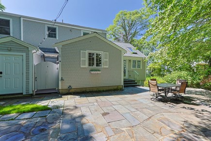 Dennis Cape Cod vacation rental - Outside with patio table, grill and outdoor shower