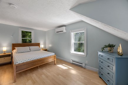 Dennis Cape Cod vacation rental - Queen size bedroom upstairs with twin size convertible sofa