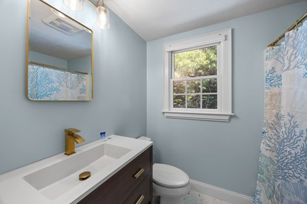 Dennis Cape Cod vacation rental - Upstairs bath with full shower/tub combo