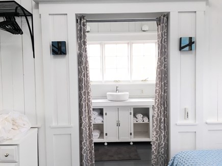 Provincetown Cape Cod vacation rental - Upstairs looking from bedroom into bathroom