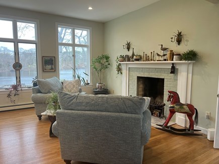 Cataumet Cape Cod vacation rental - Reading area overlooking the pond