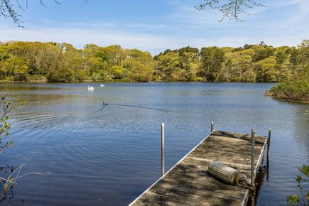 Cataumet Cape Cod vacation rental - Dock at pond