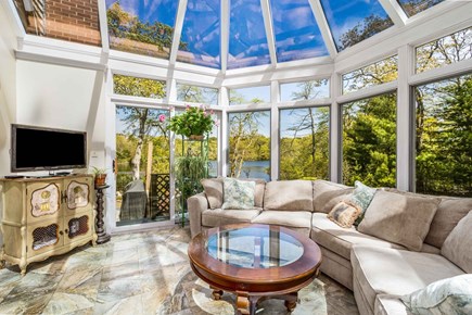 Cataumet Cape Cod vacation rental - Solarium overlooking the pond