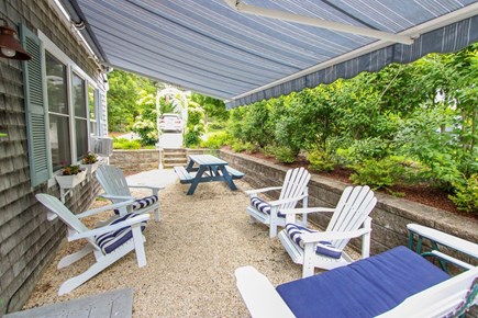 Chatham Cape Cod vacation rental - Side with awning