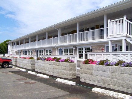 Dennisport Cape Cod vacation rental - Front of condo building, Parking available for 2 cars