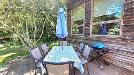 Orleans Cape Cod vacation rental - Back deck with grill overlooking very private backyard