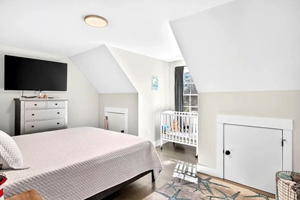 Yarmouth Port Cape Cod vacation rental - Upstairs Bedroom #1 - King Bed, Crib, Smart TV