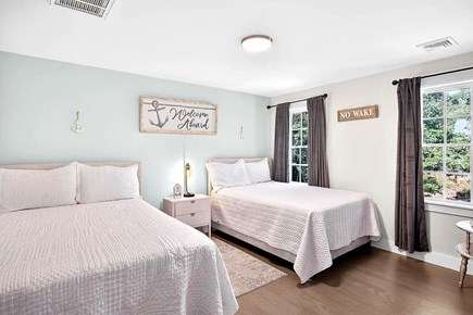Yarmouth Port Cape Cod vacation rental - Upstairs Bedroom #2 - Two Double Beds, Smart TV