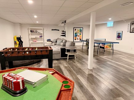 Yarmouth Port Cape Cod vacation rental - Basement - Game room - Ping Pong, Foosball, Poker Table, Darts