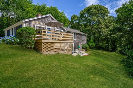 Chatham Cape Cod vacation rental - Private back yard with mature trees and conservation area. 80 Lienau Dr Chatham Ma - Cape Cod- New England Vacation Rentals