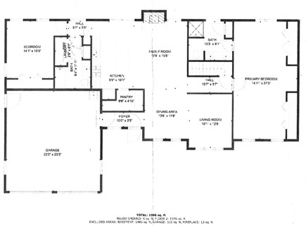 East Sandwich Cape Cod vacation rental - Floor Plan