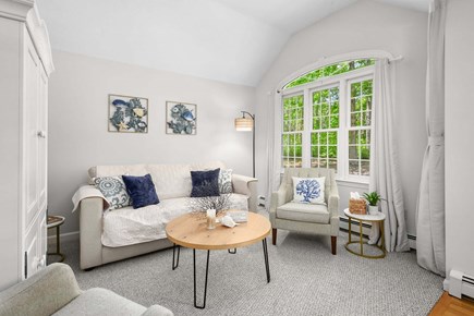 East Sandwich Cape Cod vacation rental - Living room with a pull-out bed