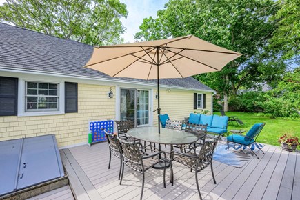 Hyannis Cape Cod vacation rental - Spacious outdoor deck, perfect for relaxing, dining, and enjoying the surrounding views.