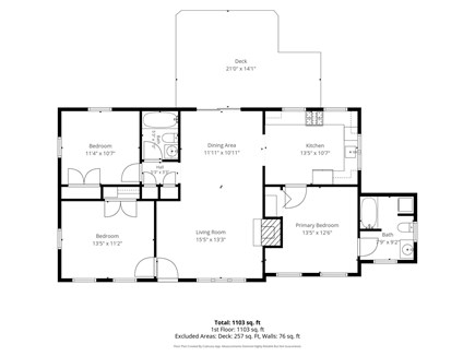 Hyannis Cape Cod vacation rental - Floor plan