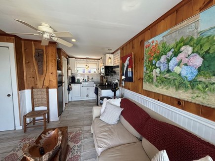 Truro, 2loyd Cape Cod vacation rental - Living to Kitchen and Bath