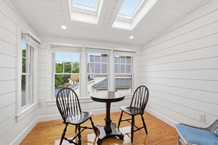 Centerville Cape Cod vacation rental - Second-floor seating area overlooking the yard